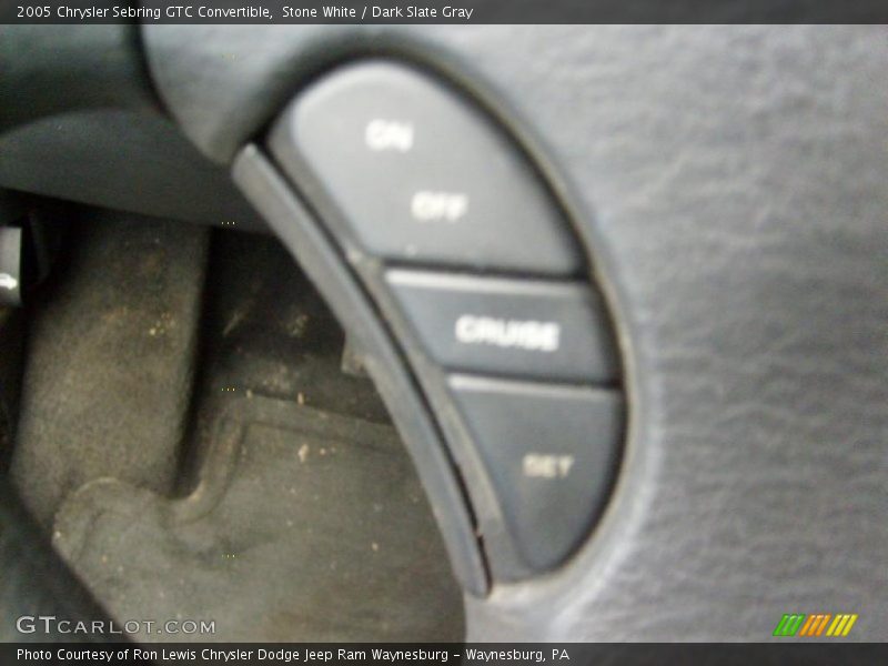 Stone White / Dark Slate Gray 2005 Chrysler Sebring GTC Convertible