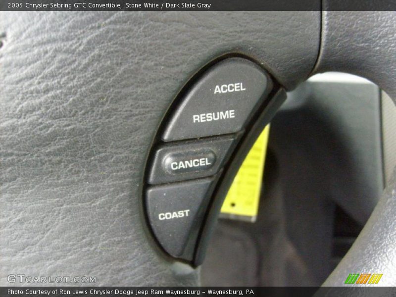 Stone White / Dark Slate Gray 2005 Chrysler Sebring GTC Convertible