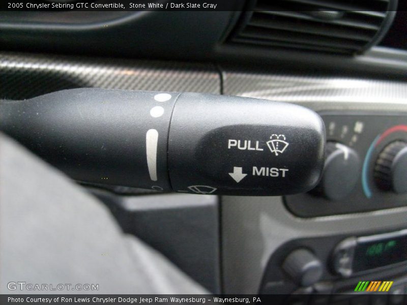 Stone White / Dark Slate Gray 2005 Chrysler Sebring GTC Convertible