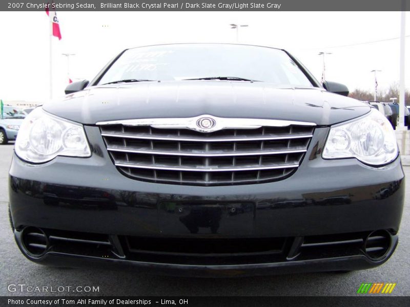 Brilliant Black Crystal Pearl / Dark Slate Gray/Light Slate Gray 2007 Chrysler Sebring Sedan