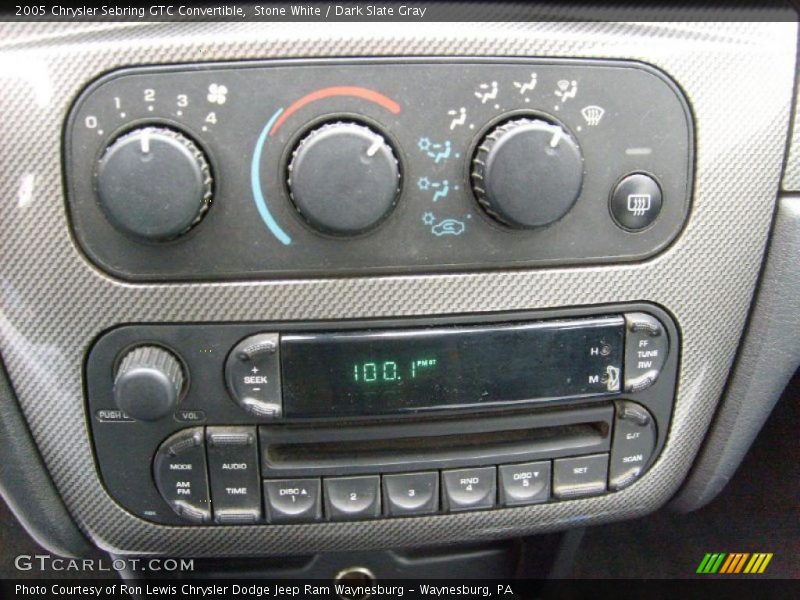 Stone White / Dark Slate Gray 2005 Chrysler Sebring GTC Convertible