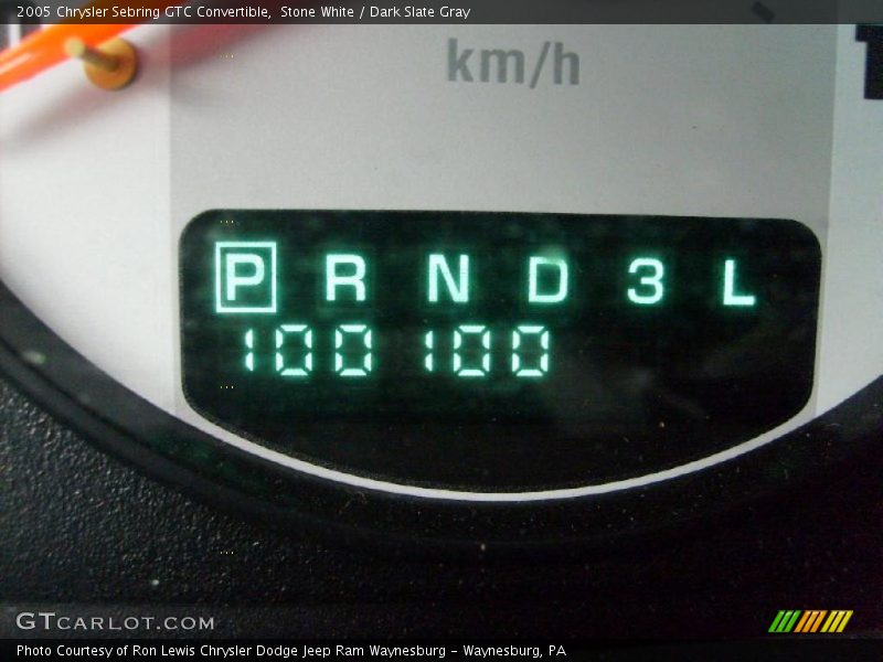 Stone White / Dark Slate Gray 2005 Chrysler Sebring GTC Convertible