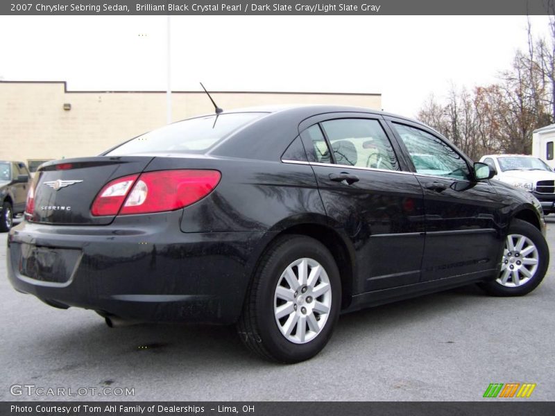 Brilliant Black Crystal Pearl / Dark Slate Gray/Light Slate Gray 2007 Chrysler Sebring Sedan