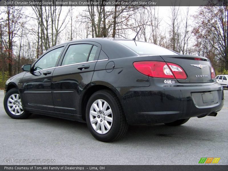 Brilliant Black Crystal Pearl / Dark Slate Gray/Light Slate Gray 2007 Chrysler Sebring Sedan