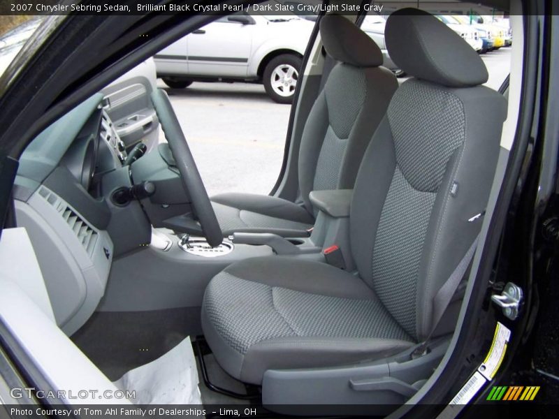 Brilliant Black Crystal Pearl / Dark Slate Gray/Light Slate Gray 2007 Chrysler Sebring Sedan