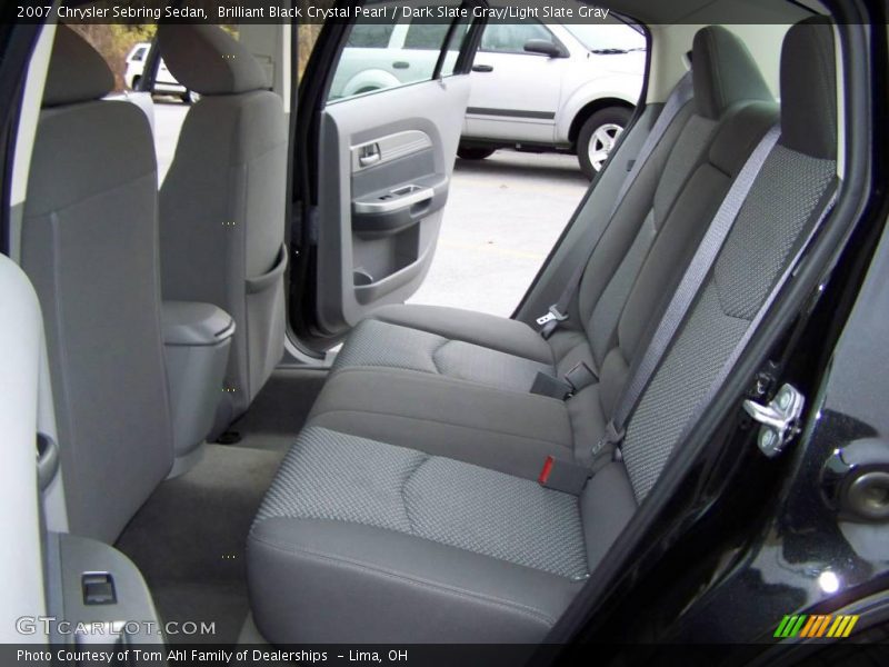 Brilliant Black Crystal Pearl / Dark Slate Gray/Light Slate Gray 2007 Chrysler Sebring Sedan