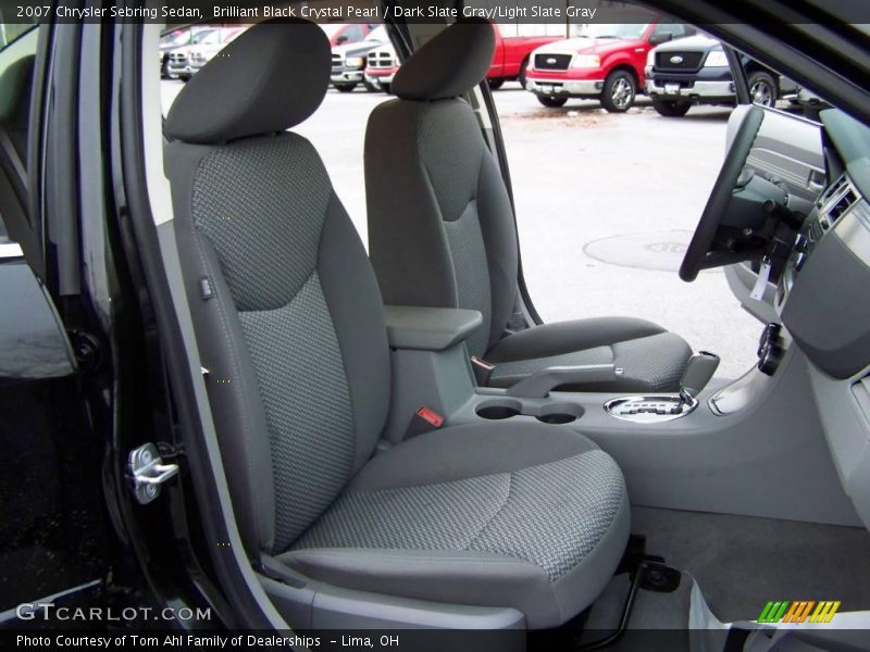 Brilliant Black Crystal Pearl / Dark Slate Gray/Light Slate Gray 2007 Chrysler Sebring Sedan