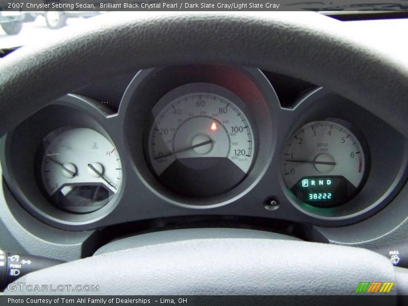 Brilliant Black Crystal Pearl / Dark Slate Gray/Light Slate Gray 2007 Chrysler Sebring Sedan