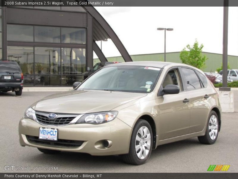 Topaz Gold Metallic / Ivory 2008 Subaru Impreza 2.5i Wagon