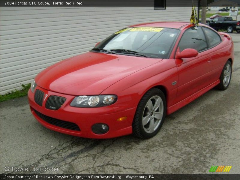 Torrid Red / Red 2004 Pontiac GTO Coupe