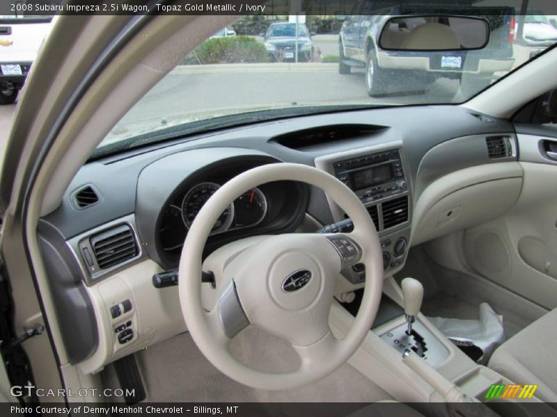 Topaz Gold Metallic / Ivory 2008 Subaru Impreza 2.5i Wagon