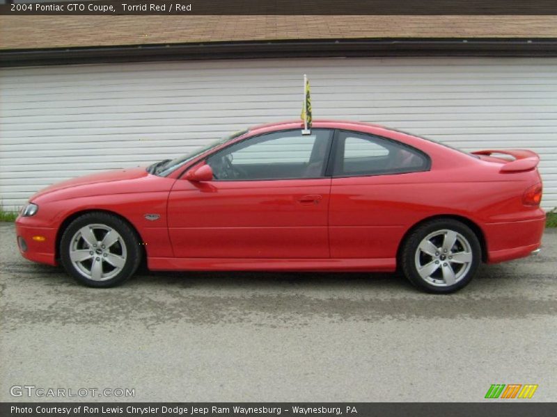 Torrid Red / Red 2004 Pontiac GTO Coupe