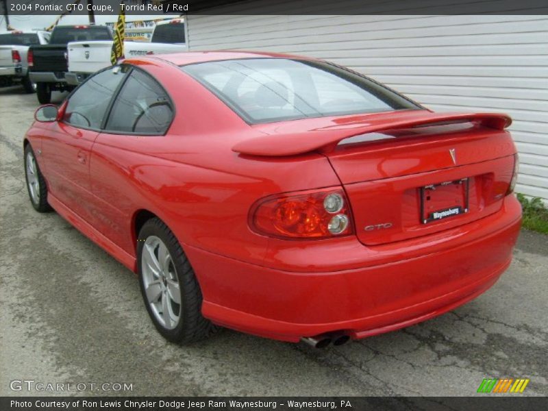 Torrid Red / Red 2004 Pontiac GTO Coupe