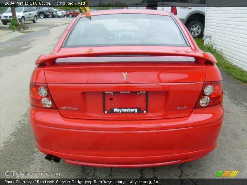 Torrid Red / Red 2004 Pontiac GTO Coupe