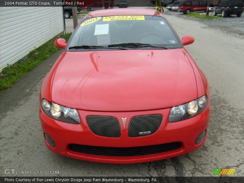 Torrid Red / Red 2004 Pontiac GTO Coupe