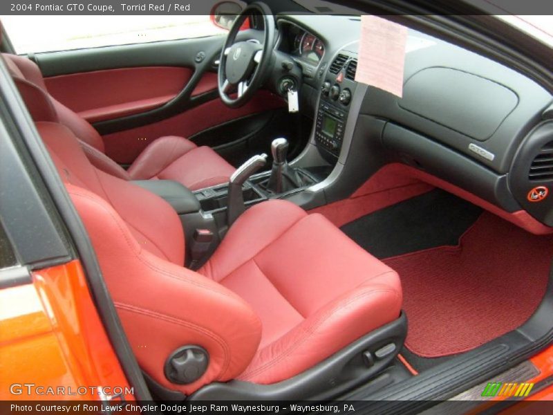 Torrid Red / Red 2004 Pontiac GTO Coupe