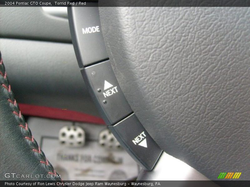 Torrid Red / Red 2004 Pontiac GTO Coupe