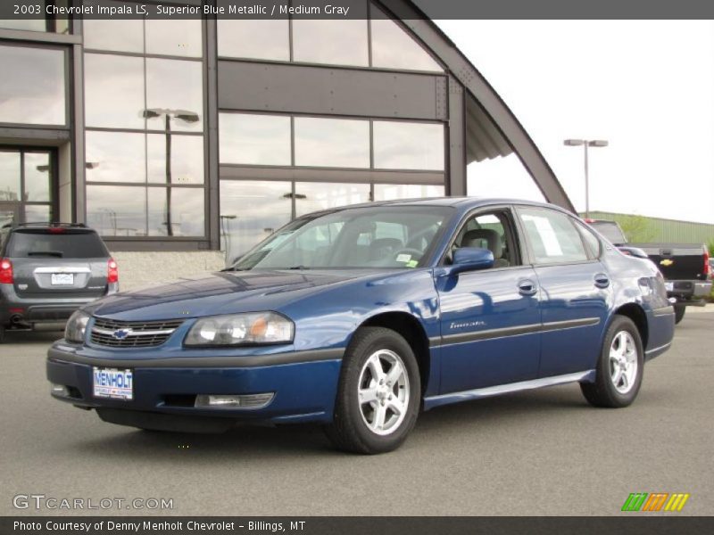 Superior Blue Metallic / Medium Gray 2003 Chevrolet Impala LS