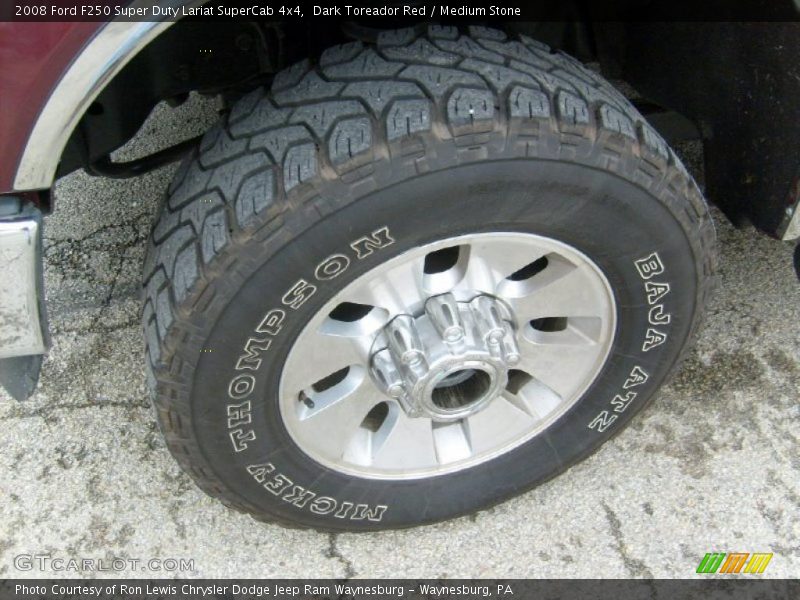 Dark Toreador Red / Medium Stone 2008 Ford F250 Super Duty Lariat SuperCab 4x4