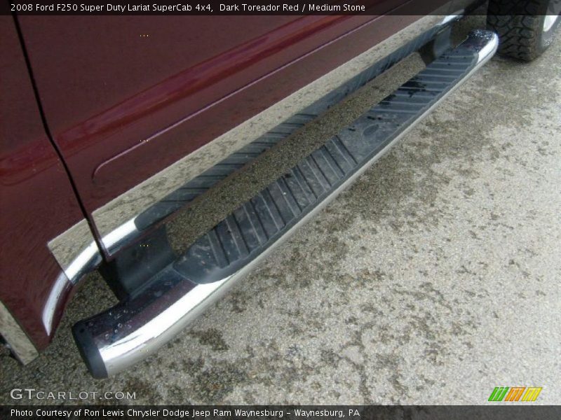 Dark Toreador Red / Medium Stone 2008 Ford F250 Super Duty Lariat SuperCab 4x4