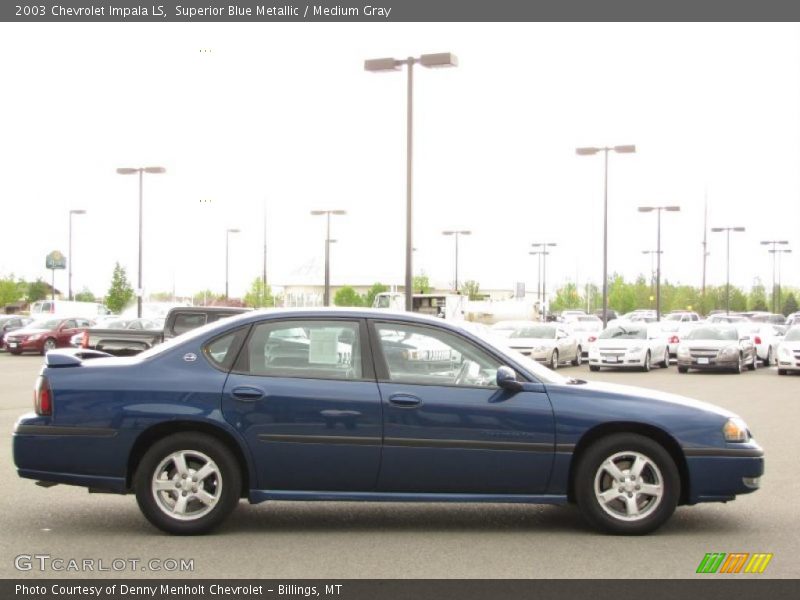 Superior Blue Metallic / Medium Gray 2003 Chevrolet Impala LS