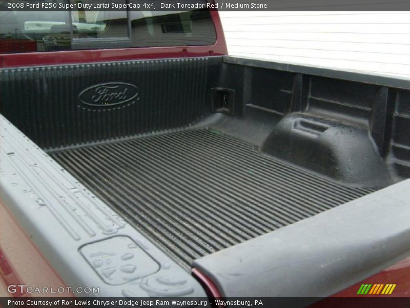 Dark Toreador Red / Medium Stone 2008 Ford F250 Super Duty Lariat SuperCab 4x4