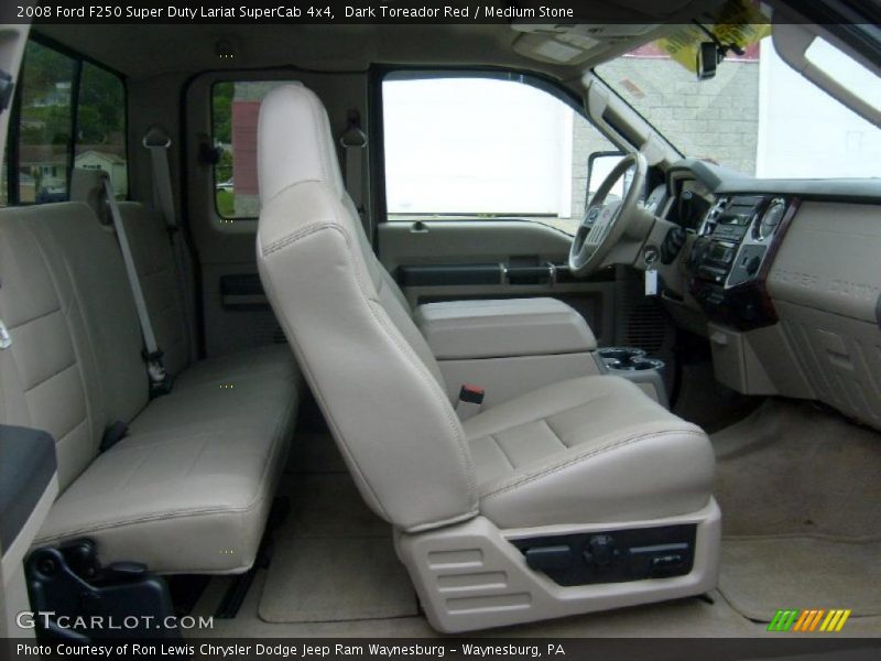 Dark Toreador Red / Medium Stone 2008 Ford F250 Super Duty Lariat SuperCab 4x4