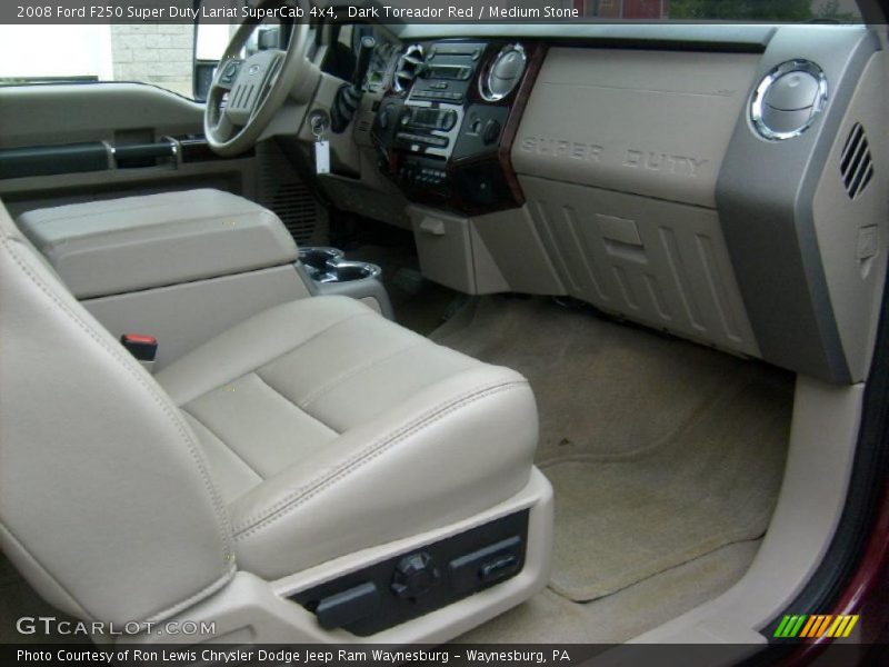 Dark Toreador Red / Medium Stone 2008 Ford F250 Super Duty Lariat SuperCab 4x4