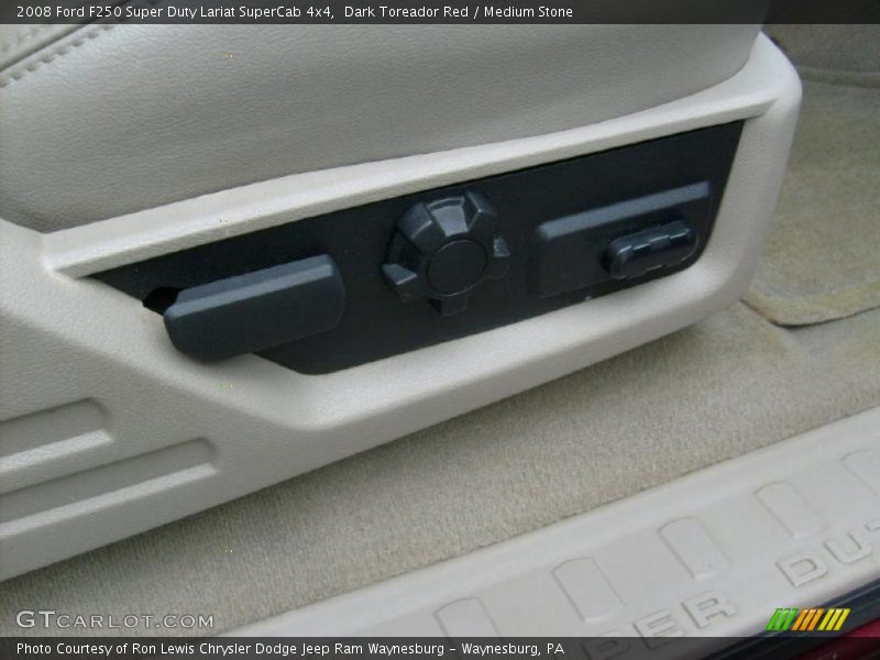 Dark Toreador Red / Medium Stone 2008 Ford F250 Super Duty Lariat SuperCab 4x4