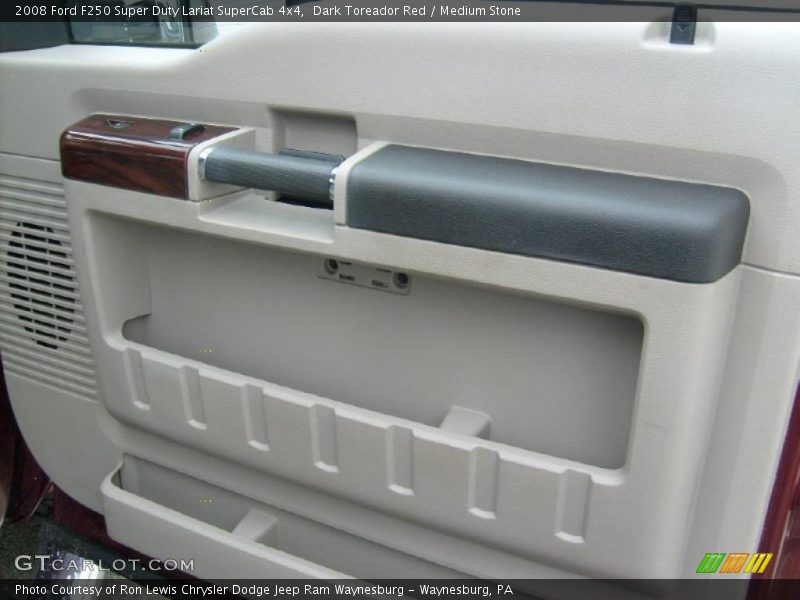 Dark Toreador Red / Medium Stone 2008 Ford F250 Super Duty Lariat SuperCab 4x4