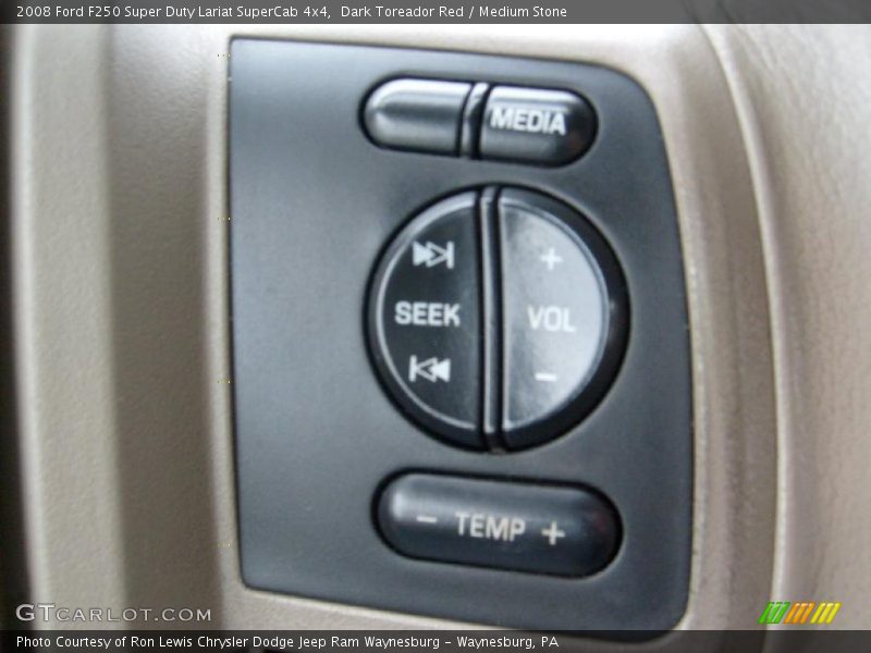 Dark Toreador Red / Medium Stone 2008 Ford F250 Super Duty Lariat SuperCab 4x4