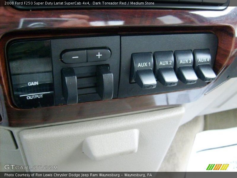 Dark Toreador Red / Medium Stone 2008 Ford F250 Super Duty Lariat SuperCab 4x4