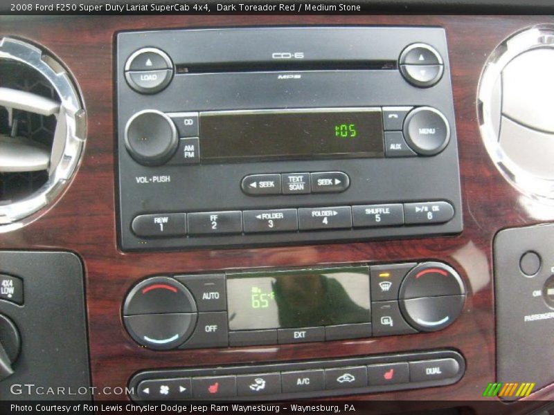 Dark Toreador Red / Medium Stone 2008 Ford F250 Super Duty Lariat SuperCab 4x4