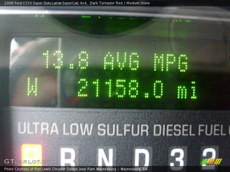 Dark Toreador Red / Medium Stone 2008 Ford F250 Super Duty Lariat SuperCab 4x4