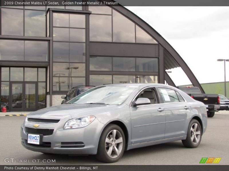 Golden Pewter Metallic / Titanium 2009 Chevrolet Malibu LT Sedan