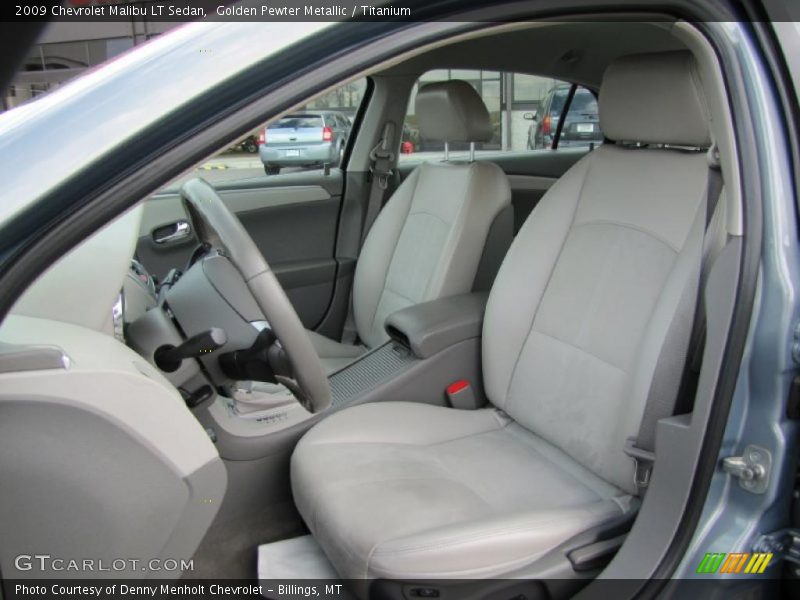Golden Pewter Metallic / Titanium 2009 Chevrolet Malibu LT Sedan