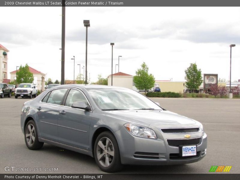 Golden Pewter Metallic / Titanium 2009 Chevrolet Malibu LT Sedan