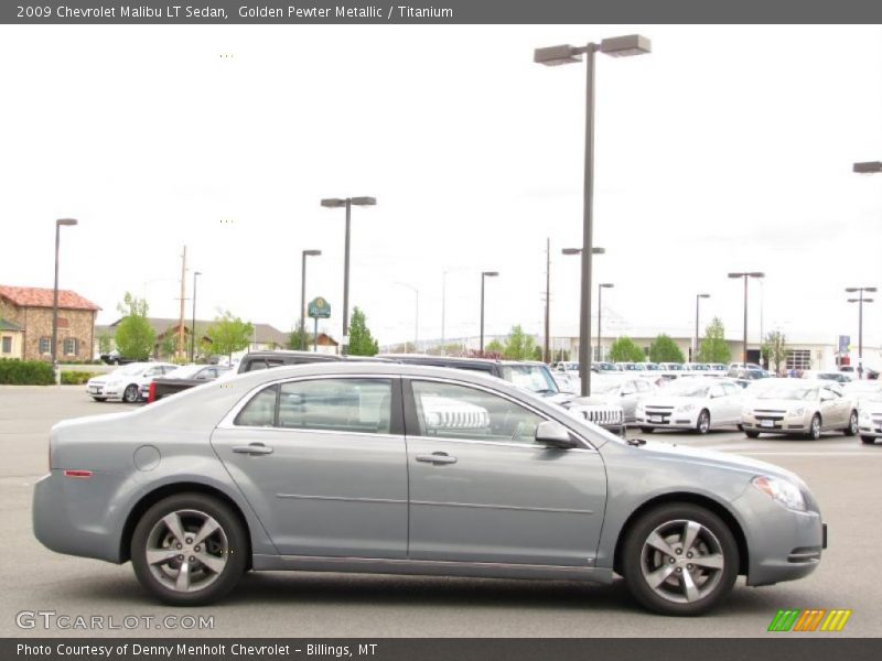 Golden Pewter Metallic / Titanium 2009 Chevrolet Malibu LT Sedan