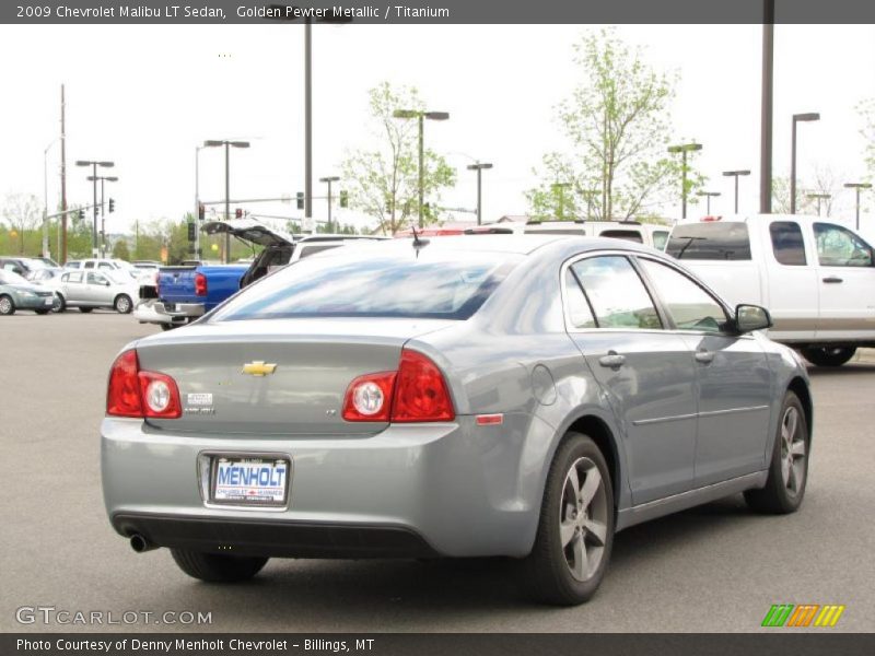 Golden Pewter Metallic / Titanium 2009 Chevrolet Malibu LT Sedan