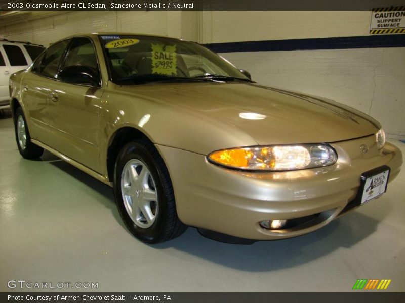 Sandstone Metallic / Neutral 2003 Oldsmobile Alero GL Sedan