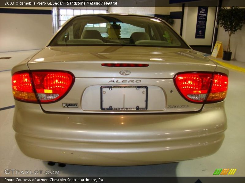 Sandstone Metallic / Neutral 2003 Oldsmobile Alero GL Sedan