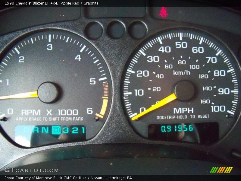 Apple Red / Graphite 1998 Chevrolet Blazer LT 4x4