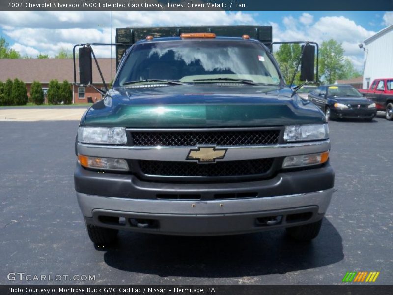 Forest Green Metallic / Tan 2002 Chevrolet Silverado 3500 Extended Cab Chassis