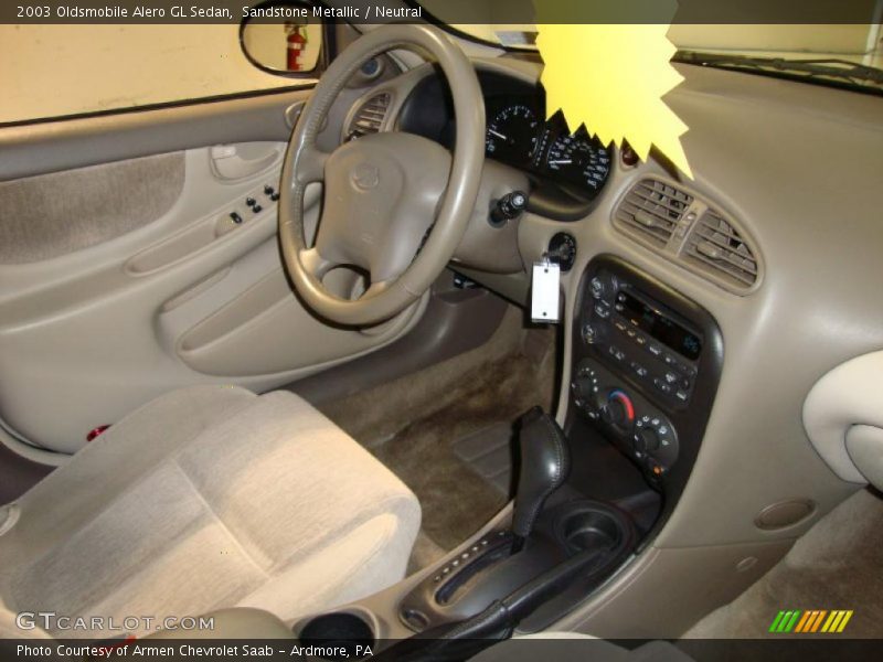 Sandstone Metallic / Neutral 2003 Oldsmobile Alero GL Sedan