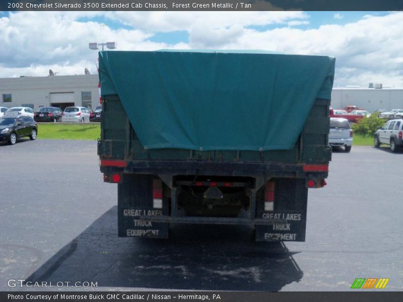 Forest Green Metallic / Tan 2002 Chevrolet Silverado 3500 Extended Cab Chassis