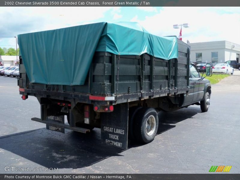 Forest Green Metallic / Tan 2002 Chevrolet Silverado 3500 Extended Cab Chassis