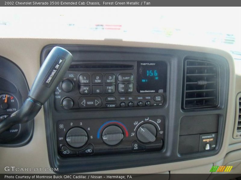 Forest Green Metallic / Tan 2002 Chevrolet Silverado 3500 Extended Cab Chassis