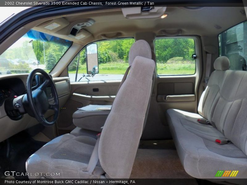 Forest Green Metallic / Tan 2002 Chevrolet Silverado 3500 Extended Cab Chassis