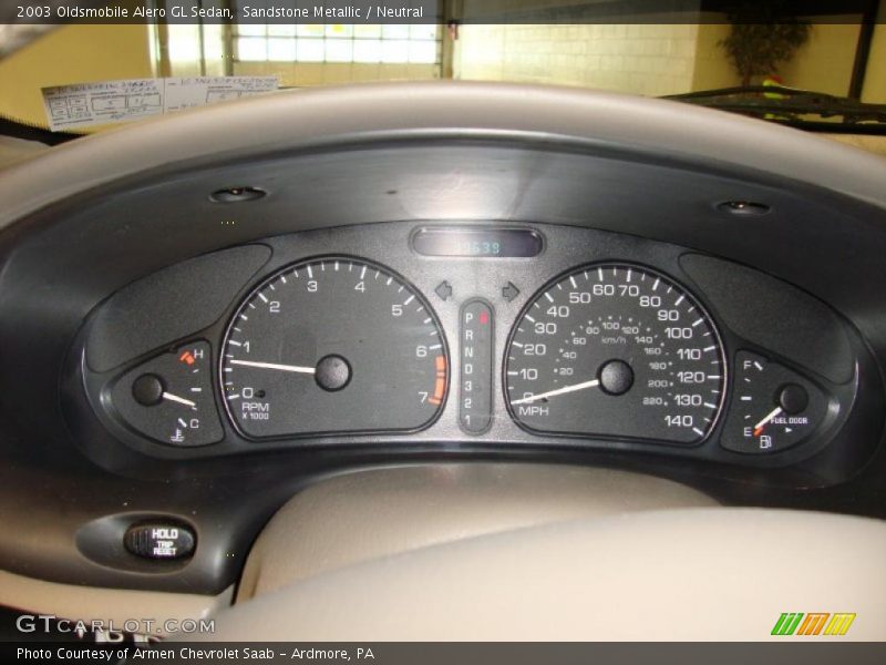 Sandstone Metallic / Neutral 2003 Oldsmobile Alero GL Sedan