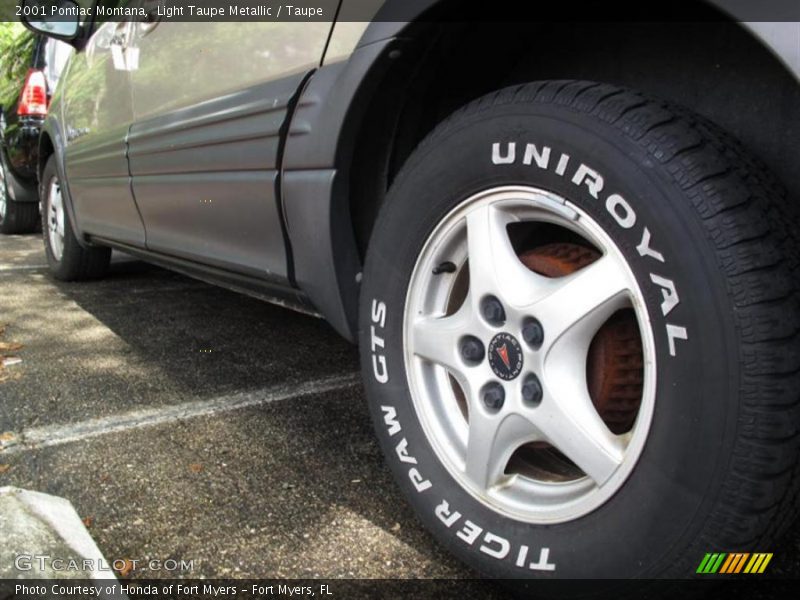Light Taupe Metallic / Taupe 2001 Pontiac Montana